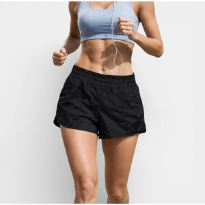 LULULEMON Speed Up Black Shorts Midrise, Size 6 Medium